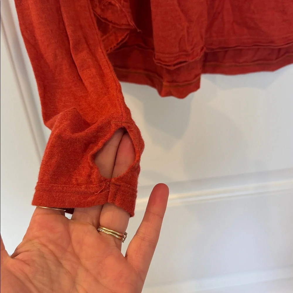 Free People We The Free Laguna Thermal Top XS Burnt Orange